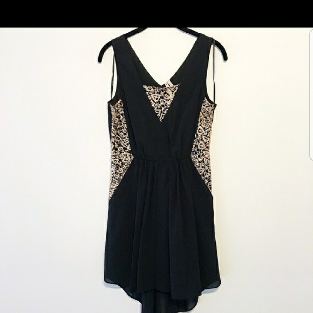 Modcloth black and gold dress